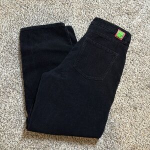 EMPYRE Tori 90s Black Corduroy Skate Pants Baggy Loose High Rise Y2K 11